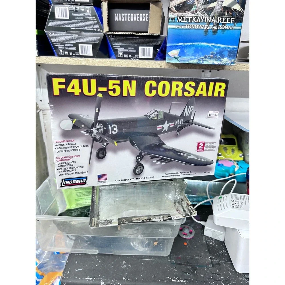 Lindberg F4U-5N Corsair 1/48 Scale Model Kit No 70511 Navy Fighter Plane NEW